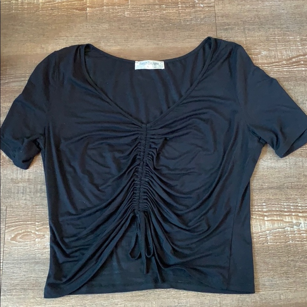 Owl Fish Ruched Tee 🖤